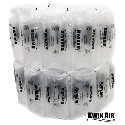 KwikAir SA84PF-20 4x8 Air Pillows 20 GALLON Void Fill Packaging Shipping Packing Peanuts Cushion Prefilled With Air - 175 Count